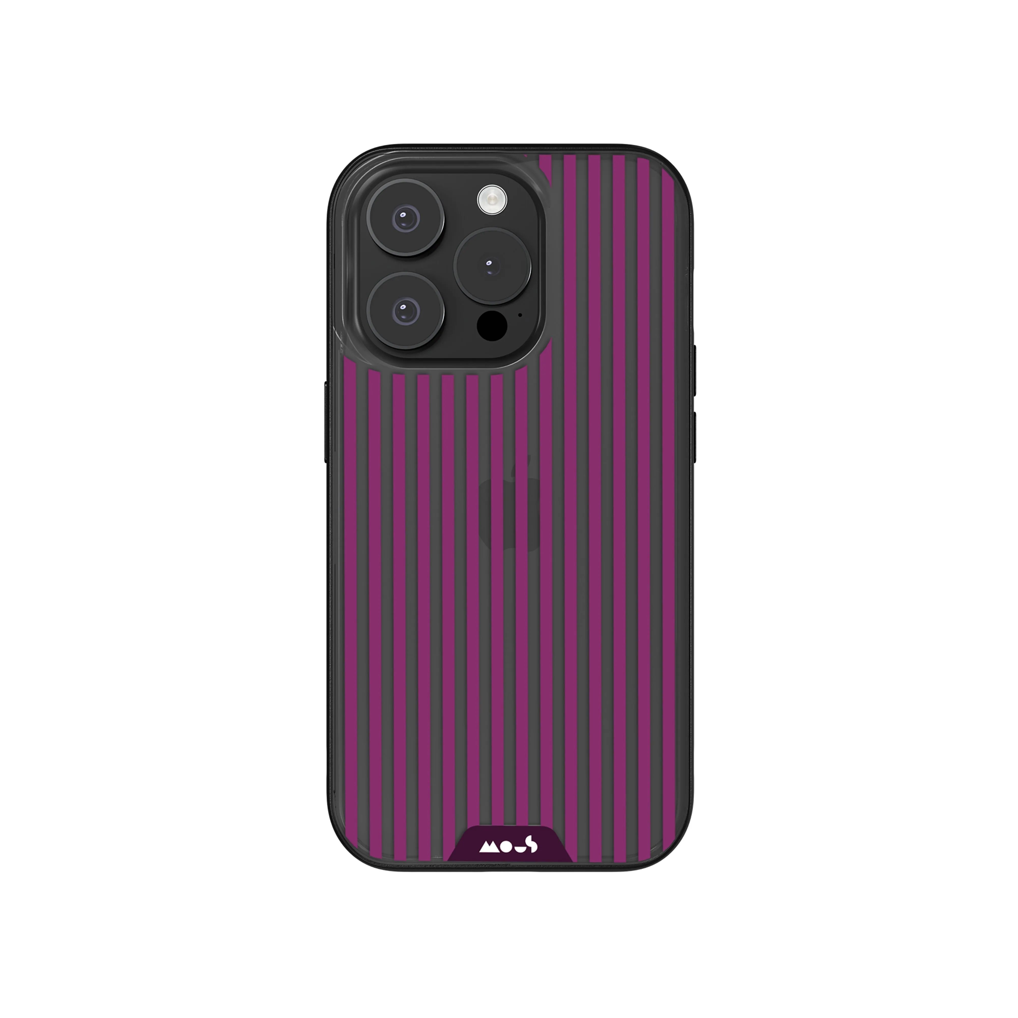 Mulberry Protective Phone Case - Clarity x Pinstripe