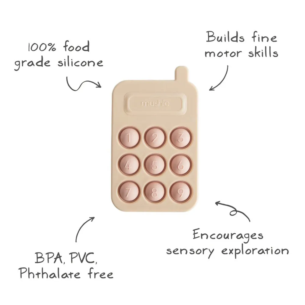 Mushie Phone Press Toy Blush