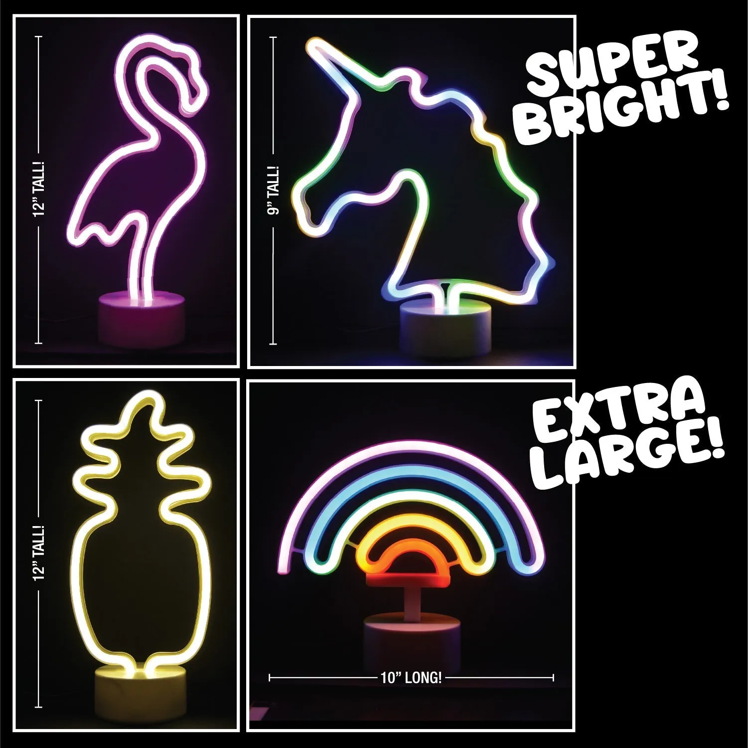 Neon Sign Assortment Floor Display (Sheetz Exclusive) - 17 Pieces Per Retail Ready Display 88455