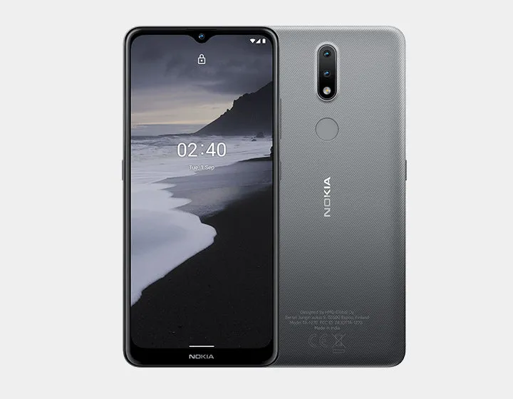 Nokia 2.4, TA-1274 Dual SIM 64GB ROM 3GB RAM GSM Unlocked - Charcoal Grey