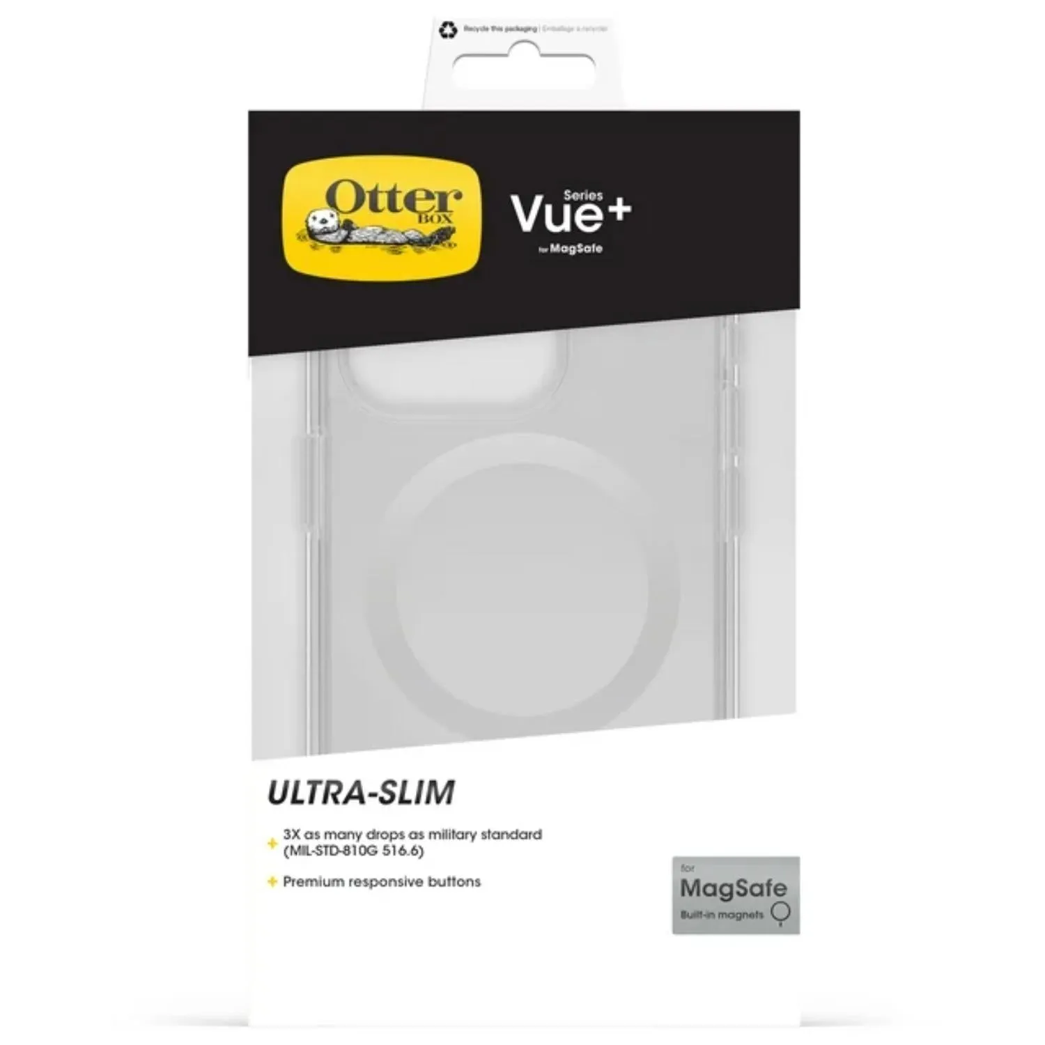 OtterBox 77-93022P2 Vue  Series Case for MagSafe for Apple iPhone 15 Pro - Clear
