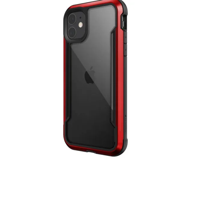 Raptic Shield Case Compatible with iPhone 11 Case, Shock Absorbing Protection, Durable Aluminum Frame, 10ft Drop Tested, Fits iPhone 11, Red