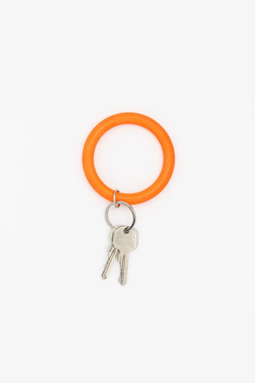 Ring Keyholder Phone Holder - Neon Orange