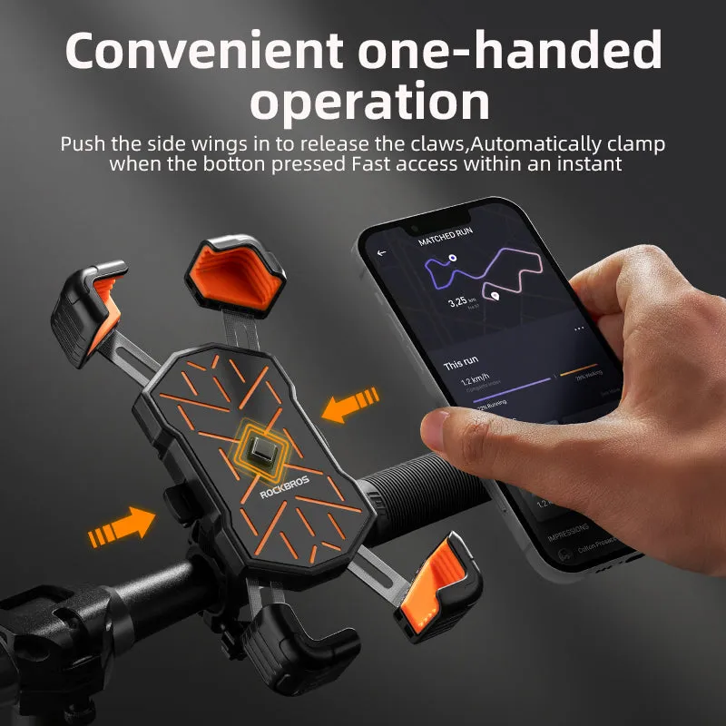 ROCKBROS HW-117 Bike Phone Mount 1s Lock Bike