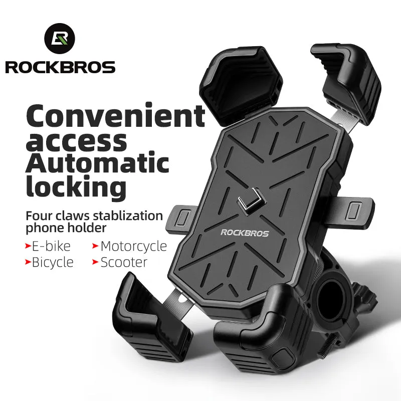 ROCKBROS HW-117 Bike Phone Mount 1s Lock Bike