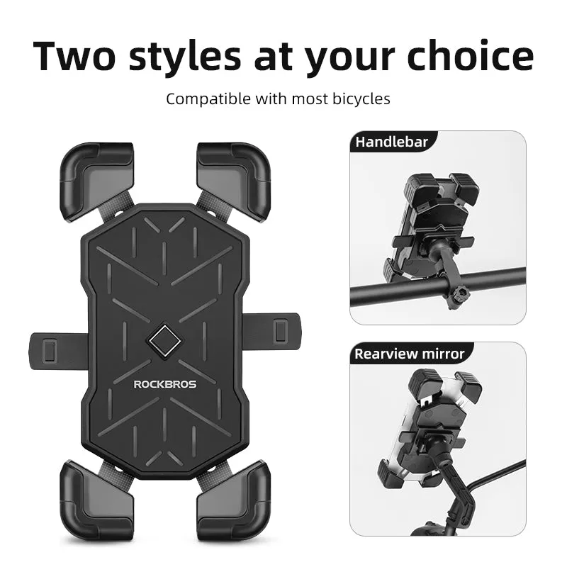 ROCKBROS HW-117 Bike Phone Mount 1s Lock Bike