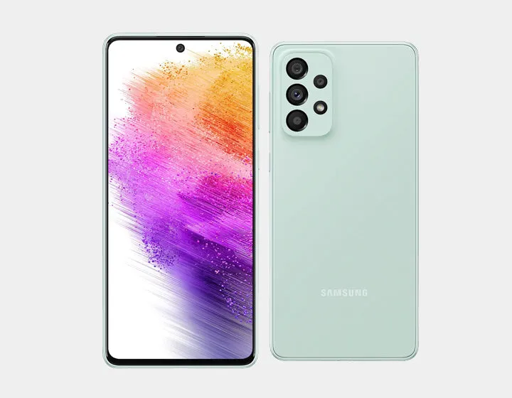 Samsung Galaxy A73 5G A736B 128GB 8GB RAM Dual SIM GSM Unlocked – Awesome Mint