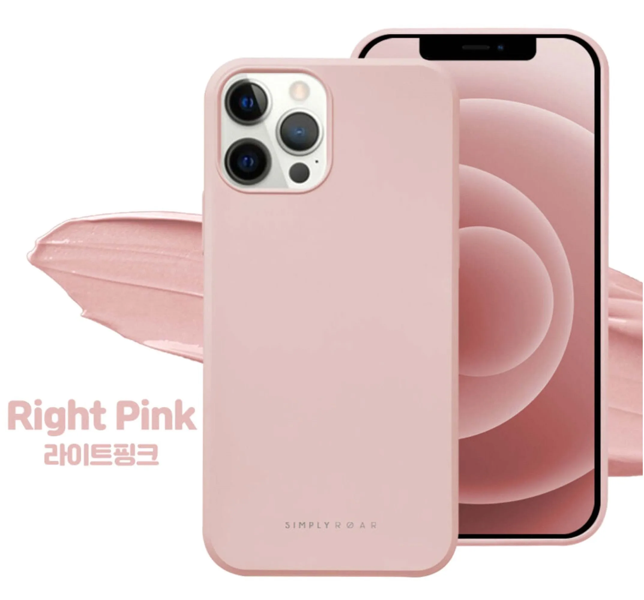 Simply ROAR Matt Case Cover iPhone 11 (Black / Sky Blue / Pink)