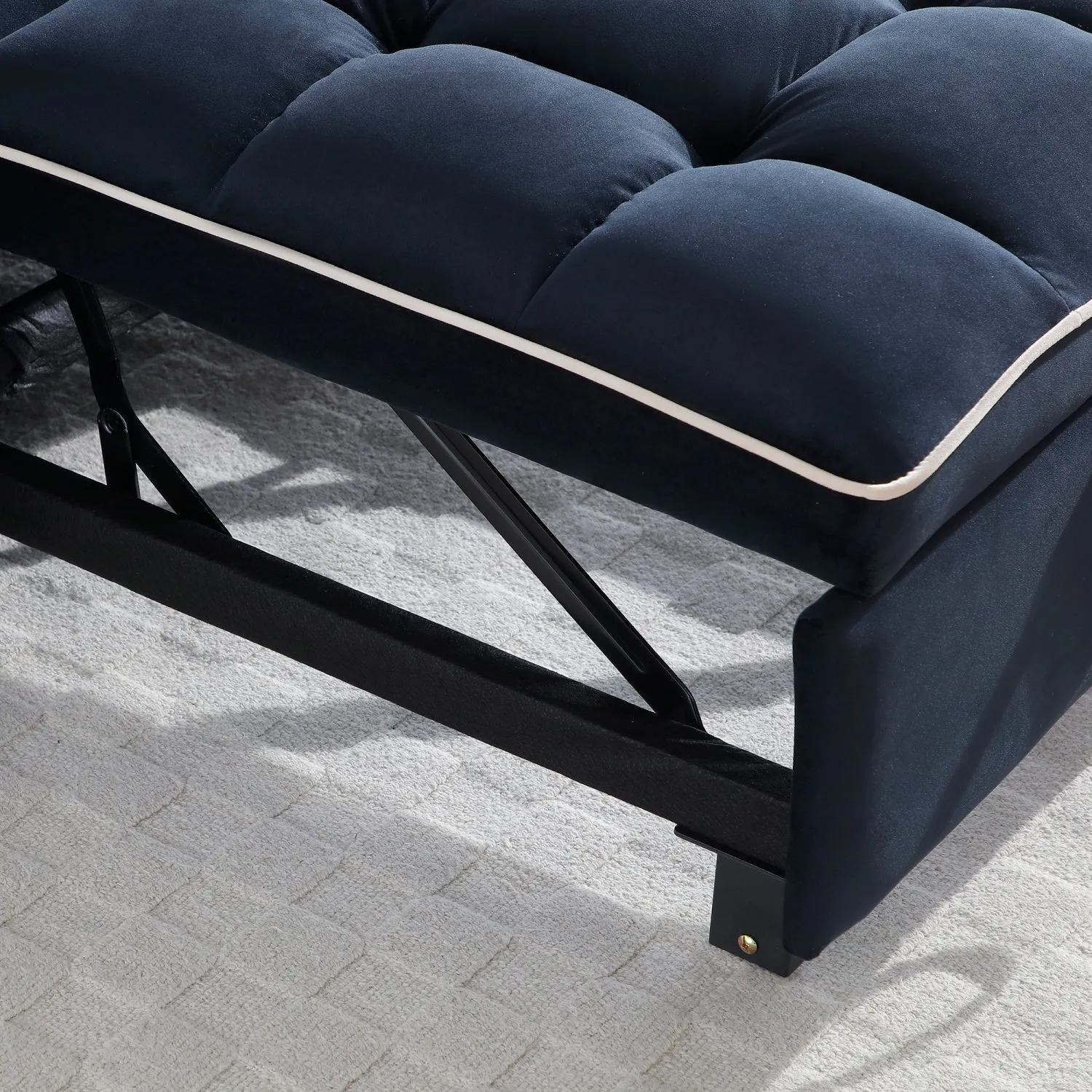 Streamdale 3-in-1 Convertible Sofa Bed Sleeper Chair (Black)