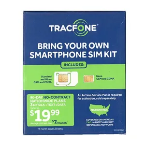 TracFone TFRTPKP4CNA BYOP No Contract Phone Card activation kit