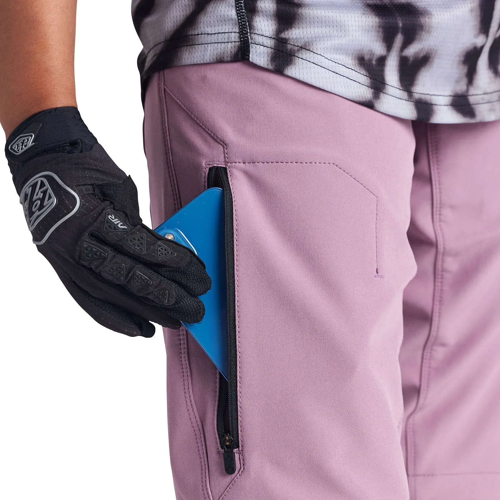 Womens Mischief Short W/Liner Solid Rosewood