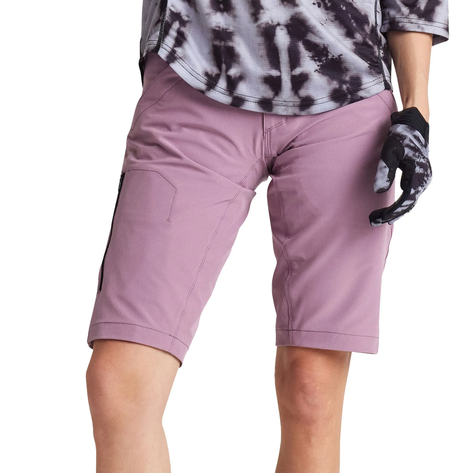 Womens Mischief Short W/Liner Solid Rosewood