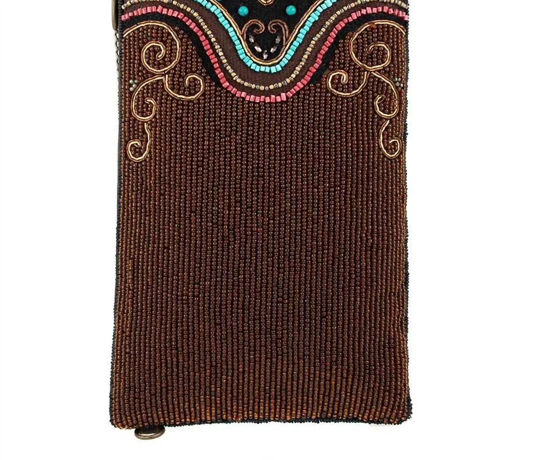 Women's Tapestry Crossbody Phone Bag In Brown Multi